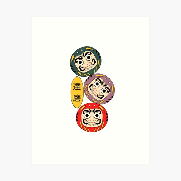 Cute Daruma Art Prints for Sale | Redbubble