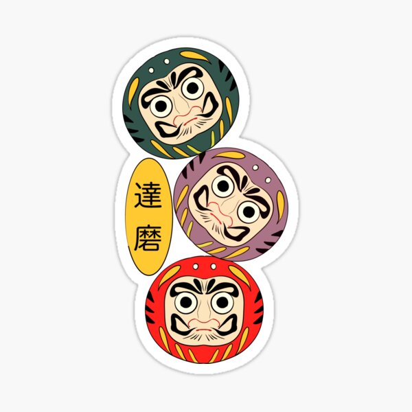 Daruma Stickers for Sale