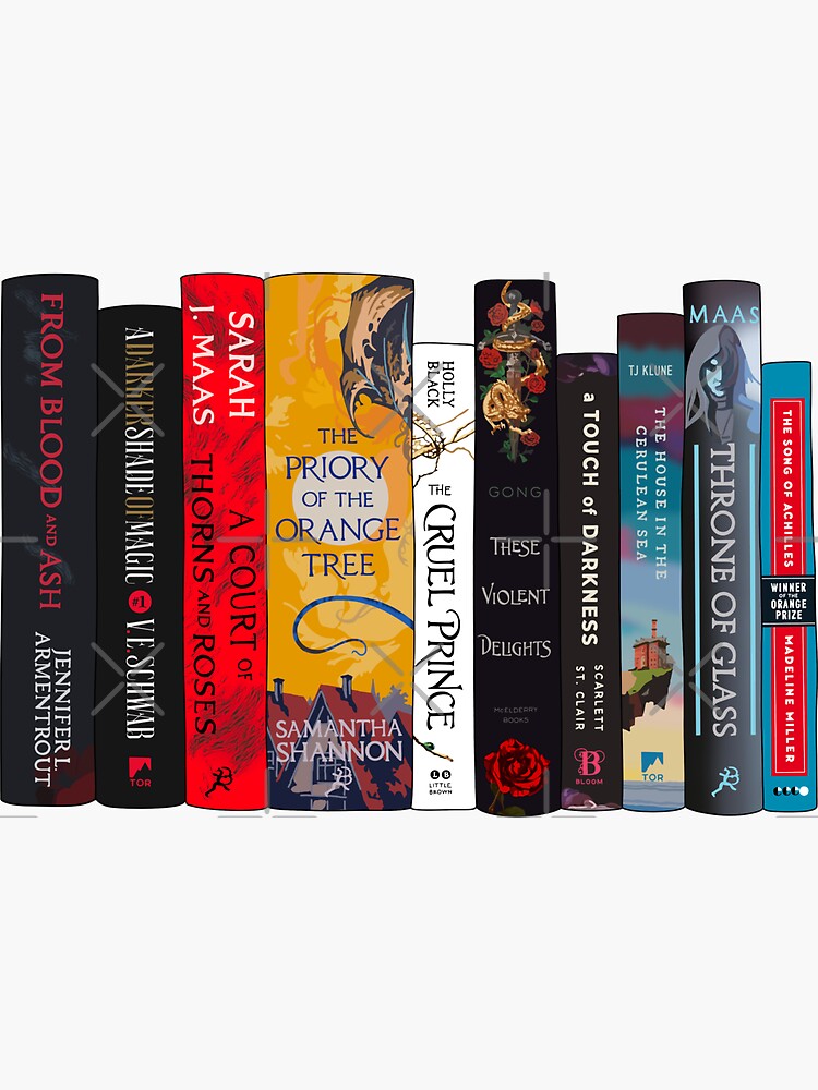 bookish gifts, book lover gift, dark academia, literature fantasy, booktok  merch - Bookish Merch - Sticker