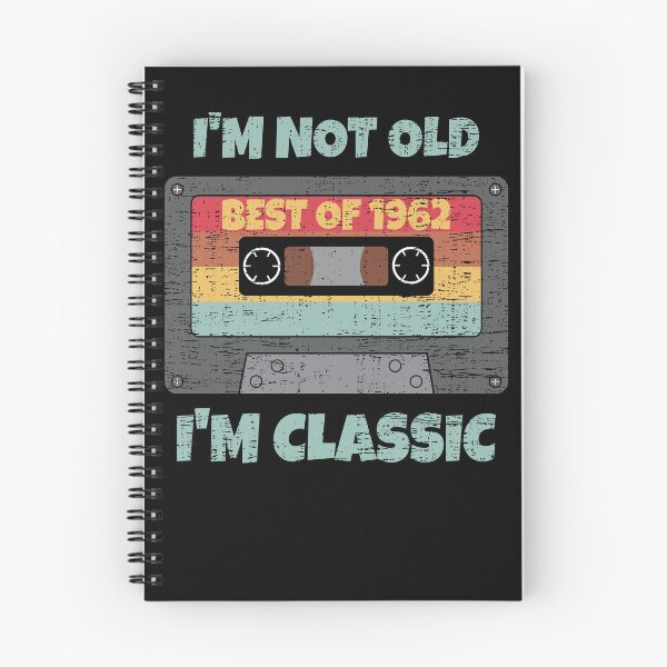 Item preview, I'M NOT OLD I'M CLASSIC BEST OF 1962 RETRO VINTAGE FUNNY DISTRESSED CASSETTE BIRTHDAY GIFT designed and sold by Kipcio.