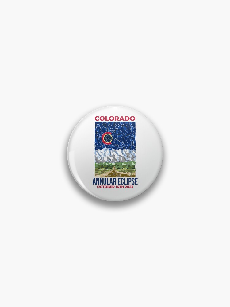 Thumbnail 1 of 3, Pin, Colorado Annular Eclipse 2023 designed and sold by Eclipse2024.