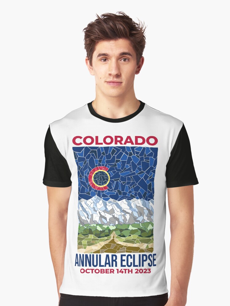 Thumbnail 1 of 5, Graphic T-Shirt, Colorado Annular Eclipse 2023 designed and sold by Eclipse2024.
