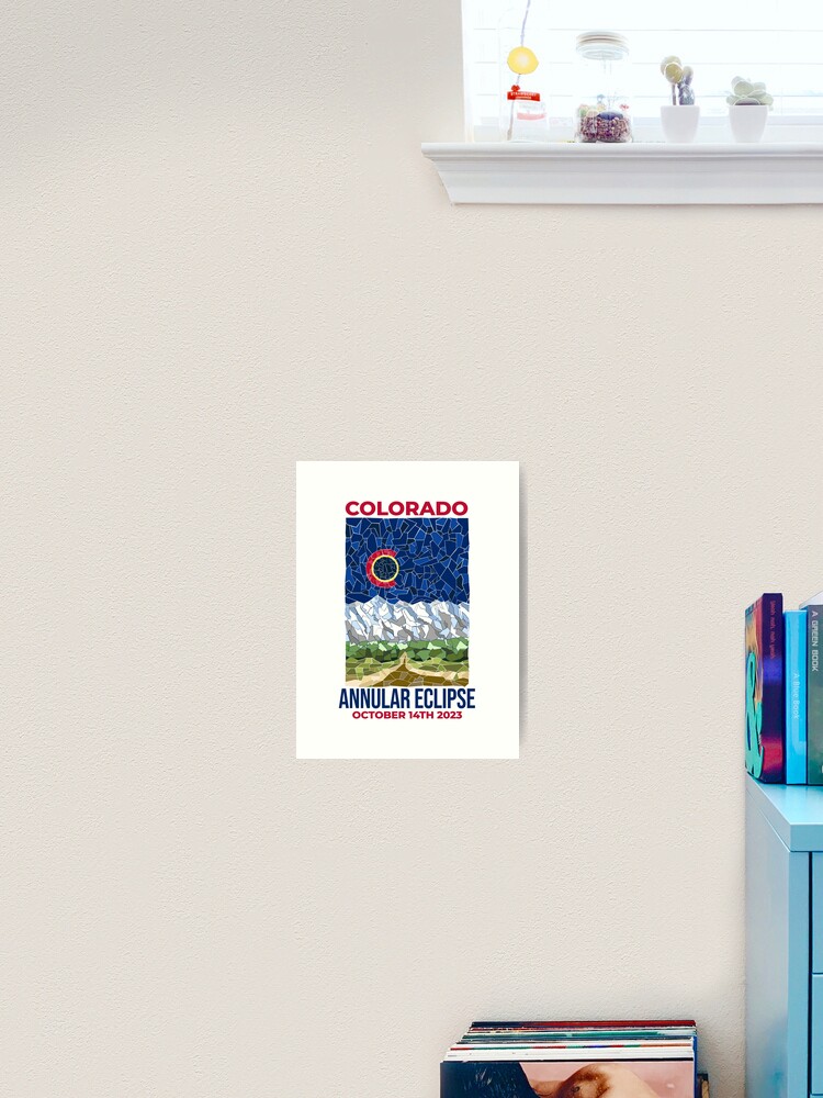 Thumbnail 2 of 3, Art Print, Colorado Annular Eclipse 2023 designed and sold by Eclipse2024.