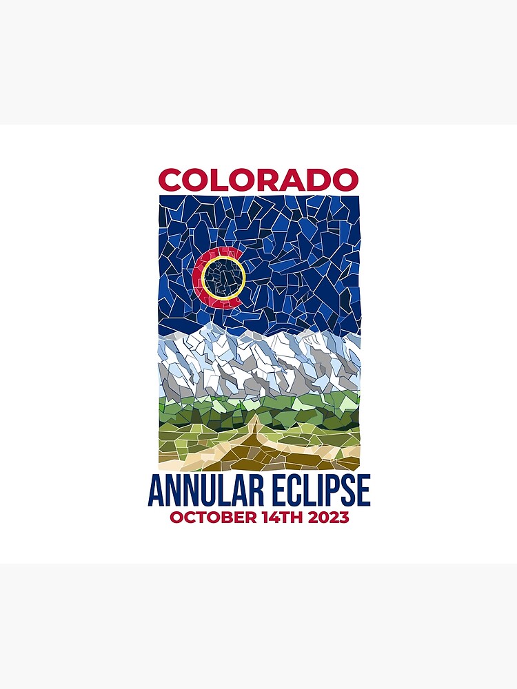 Thumbnail 2 of 2, Duvet Cover, Colorado Annular Eclipse 2023 designed and sold by Eclipse2024.