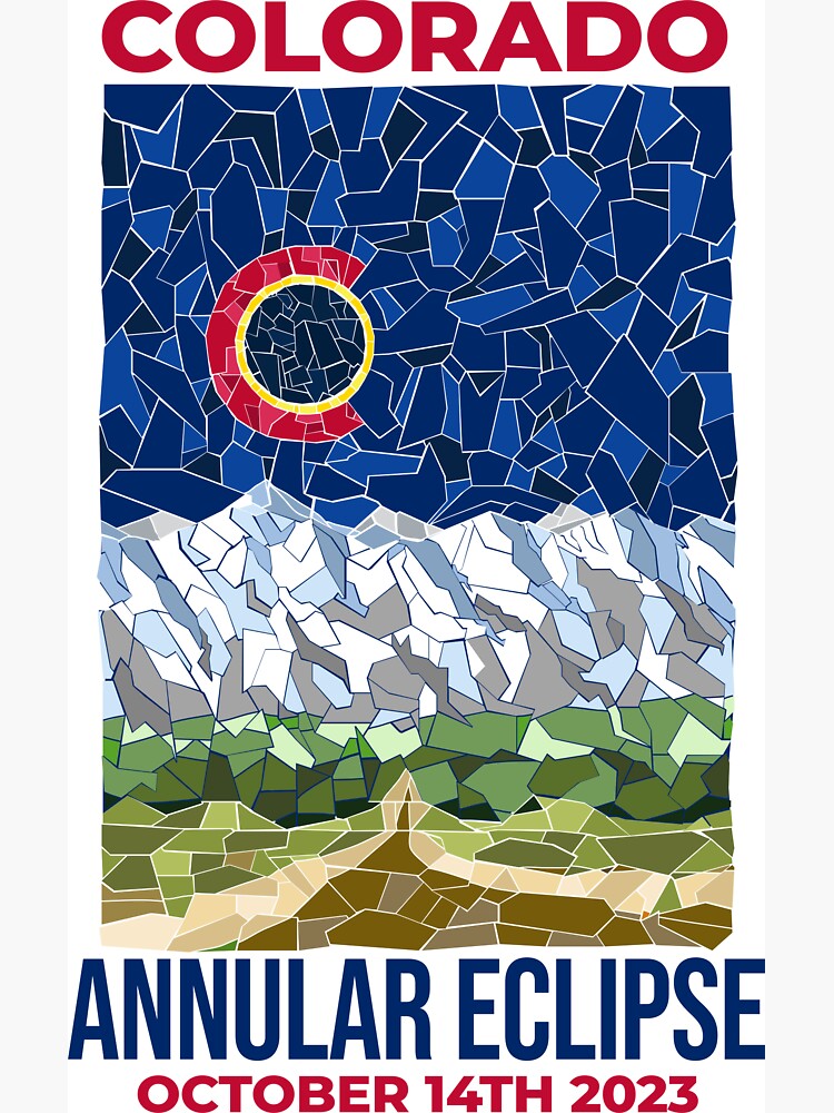 Thumbnail 3 of 3, Magnet, Colorado Annular Eclipse 2023 designed and sold by Eclipse2024.
