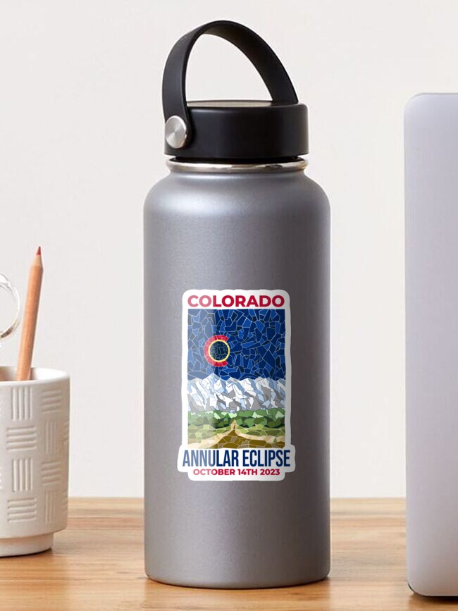 Thumbnail 1 of 3, Sticker, Colorado Annular Eclipse 2023 designed and sold by Eclipse2024.