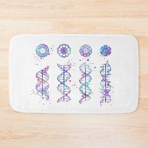 Artikelvorschau, DNA-Helix-buntes Aquarell entworfen und verkauft von LotusGifts.