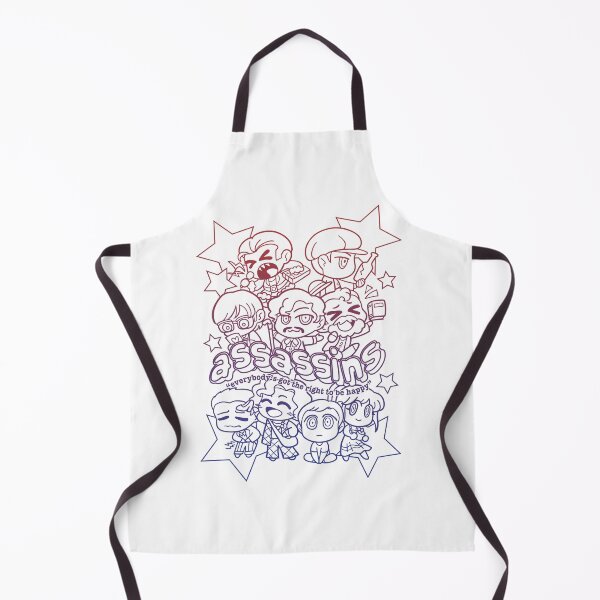 Item preview, Chibi Assassins (Red White and Blue lineart) designed and sold by nessp.