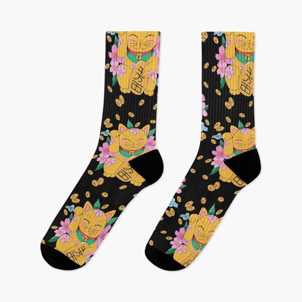 Item preview, Maneki neko with cerezo flower japanese  designed and sold by Natsukittyart.