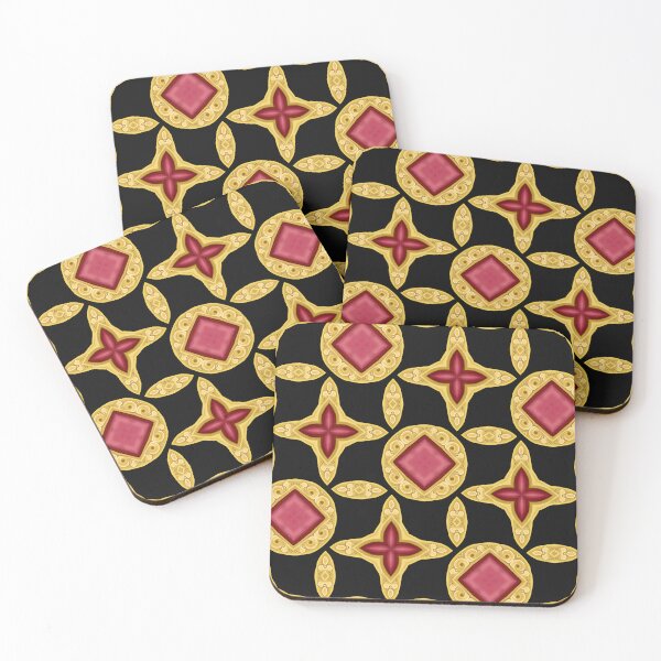 Item preview, Yellow and Red Gem Aesthetic Pattern 2 designed and sold by Bright76.