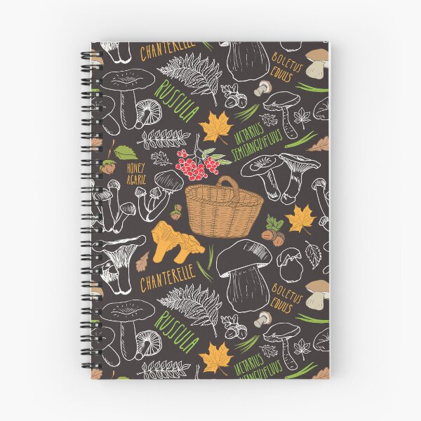Item preview, Mushroom Hand Drawn Sketch Pattern designed and sold by foodiemarie.