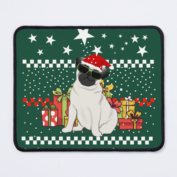 Artikelvorschau, Pug Lover, Weihnachten Mops Geschenke im Schnee entworfen und verkauft von ChrUzDesigner.