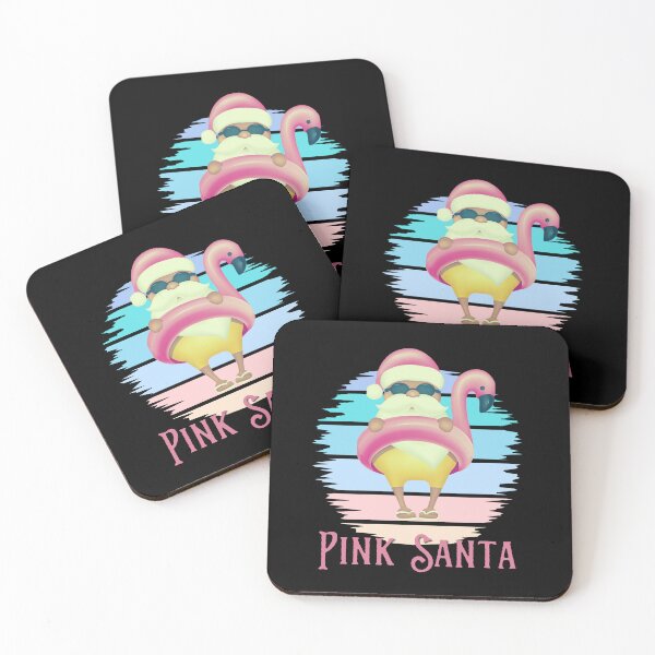 Item preview, Vintage Pink Santa Claus, Faded Tropical Sunset, Pink Retro Santa designed and sold by Sun Sand & Sea Art.