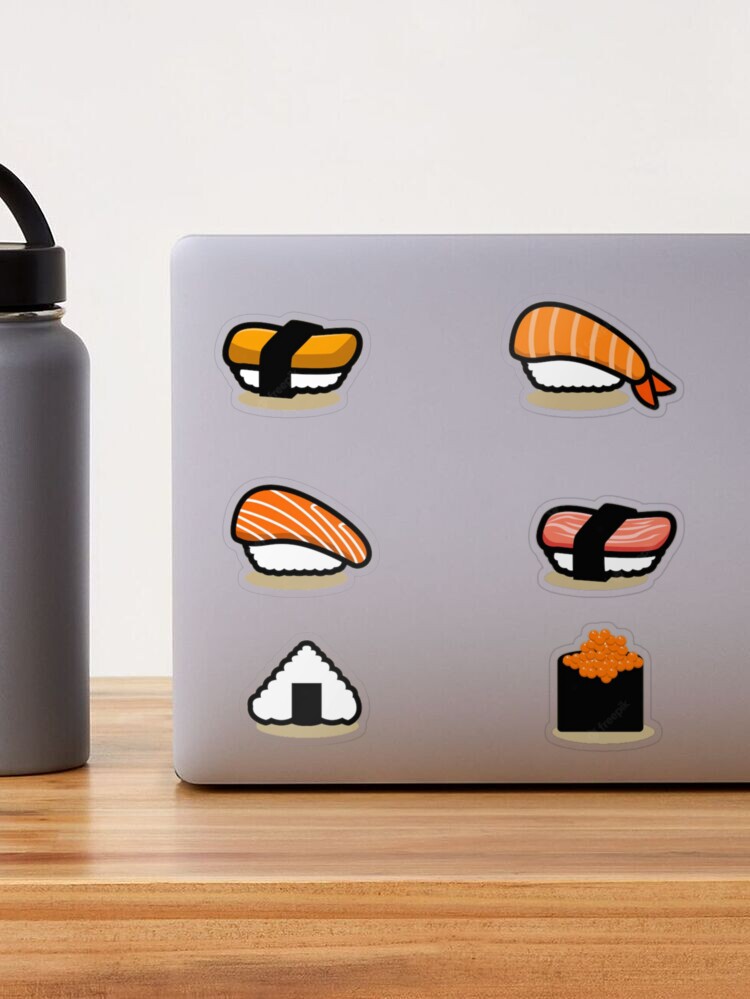 Kawaii Sushi Sticker Pack sushi pattern | Sticker