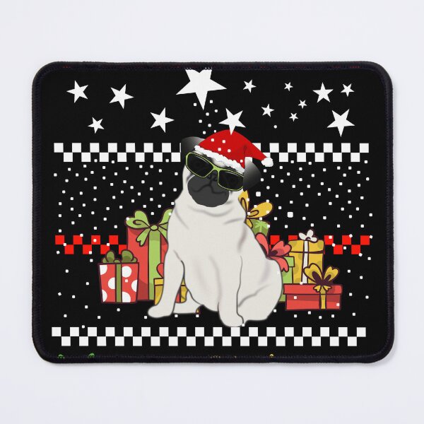 Artikelvorschau, Pug Lover, Weihnachten Mops Geschenke im Schnee entworfen und verkauft von ChrUzDesigner.