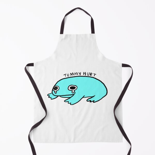 Item preview, tummy hurt | cyan frog  designed and sold by iristocat.