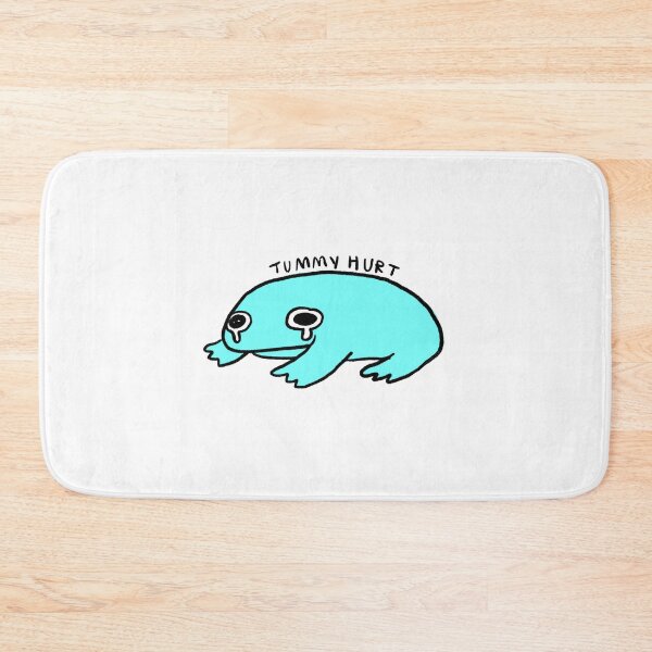 Item preview, tummy hurt | cyan frog  designed and sold by iristocat.