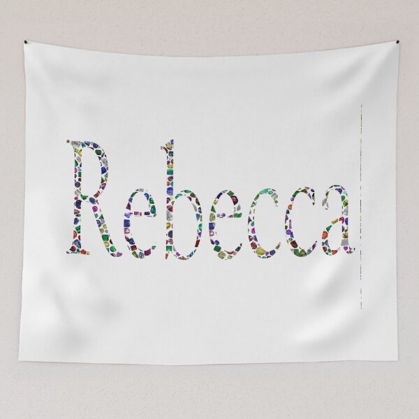 Item preview, The name Rebecca made with Gemstones designed and sold by DigitalGemArt.