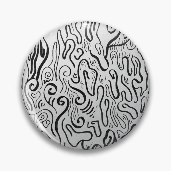 Item preview, Black and White Abstract Linework designed and sold by CosmicHeartSeed.