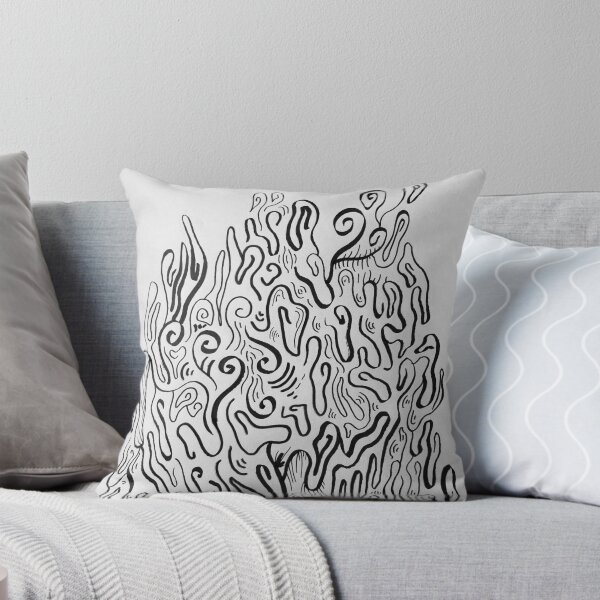 Item preview, Black and White Abstract Linework designed and sold by CosmicHeartSeed.