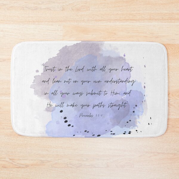 Item preview, Proverbs 3:5-6 | Watercolor | Bible Verse designed and sold by Mandarkhahaha.