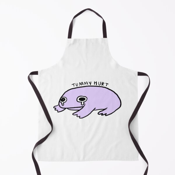 Item preview, tummy hurt | Light purple / Lilac frog  designed and sold by iristocat.