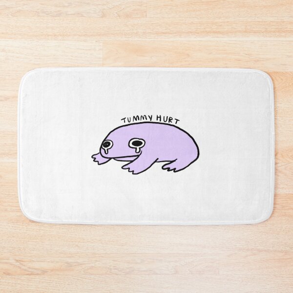 Item preview, tummy hurt | Light purple / Lilac frog  designed and sold by iristocat.