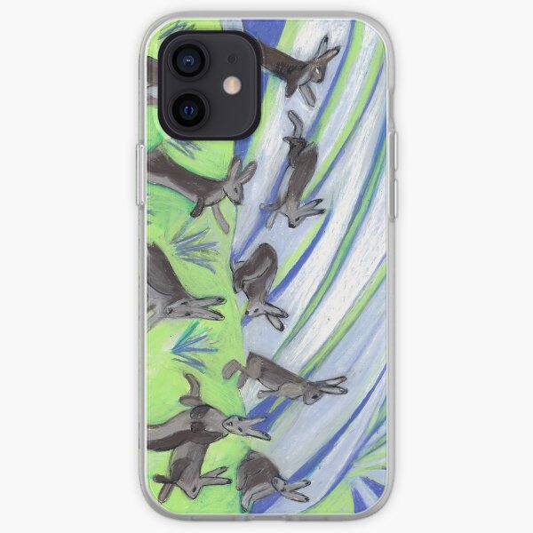 Ten Leaping Hares iPhone Soft Case
