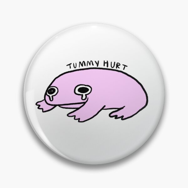 Item preview, tummy hurt | Baby Pink frog  designed and sold by iristocat.