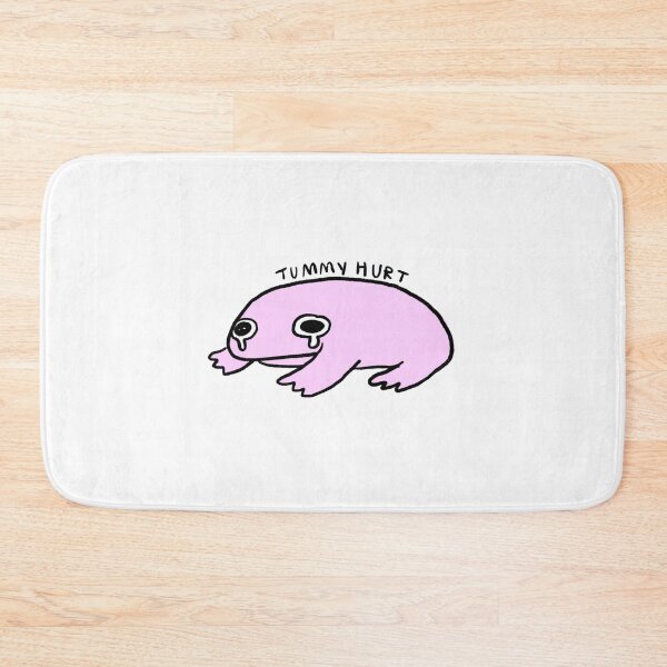 Item preview, tummy hurt | Baby Pink frog  designed and sold by iristocat.