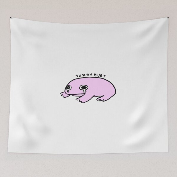 Item preview, tummy hurt | Baby Pink frog  designed and sold by iristocat.