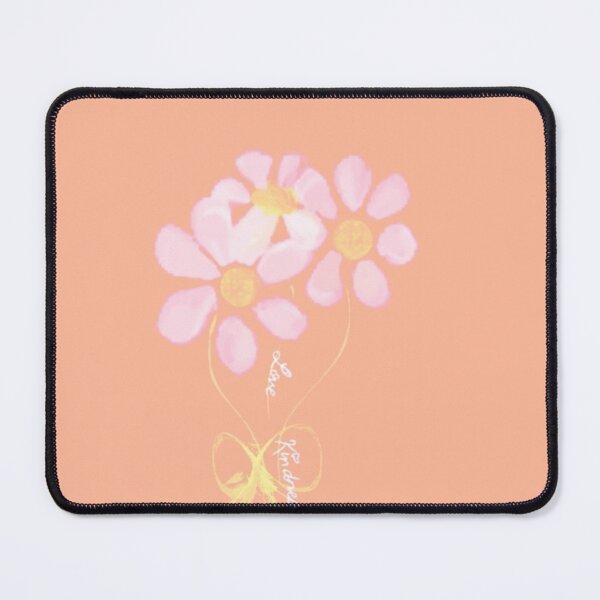 Item preview, Pink on Peach Daisies Love Kindness Duvet, Shower, Etc. designed and sold by IvaRenee.