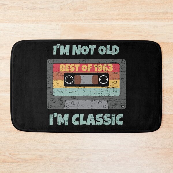 Item preview, I'M NOT OLD I'M CLASSIC BEST OF 1963 RETRO VINTAGE FUNNY DISTRESSED CASSETTE BIRTHDAY GIFT designed and sold by Kipcio.