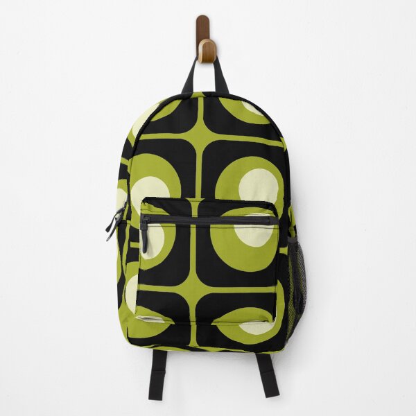 Item preview, 70s Retro Vintage Style Geometric Pattern Black and Green designed and sold by tonymagnerart.