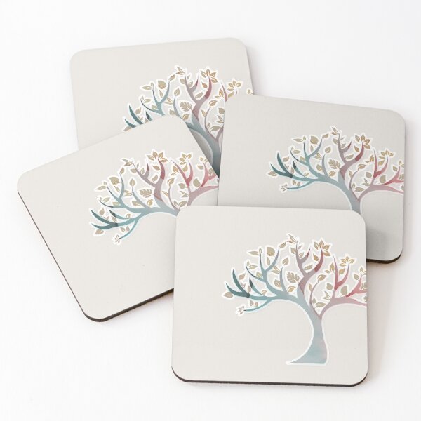 Item preview, Elegant pastel tree art for nature lovers and tree huggers  Caroline Laursen original designed and sold by Caroline Laursen.