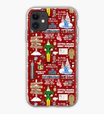 Buddy the Elf collage, Red background iPhone Case