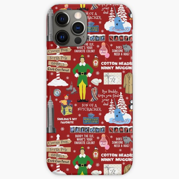 Buddy the Elf collage, Red background iPhone Snap Case