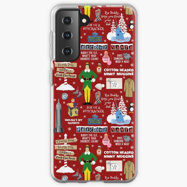 Freund die Elfencollage, roter Hintergrund Samsung Galaxy Flexible Hülle
