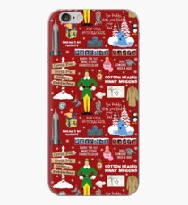 Buddy the Elf collage, Red background iPhone Case