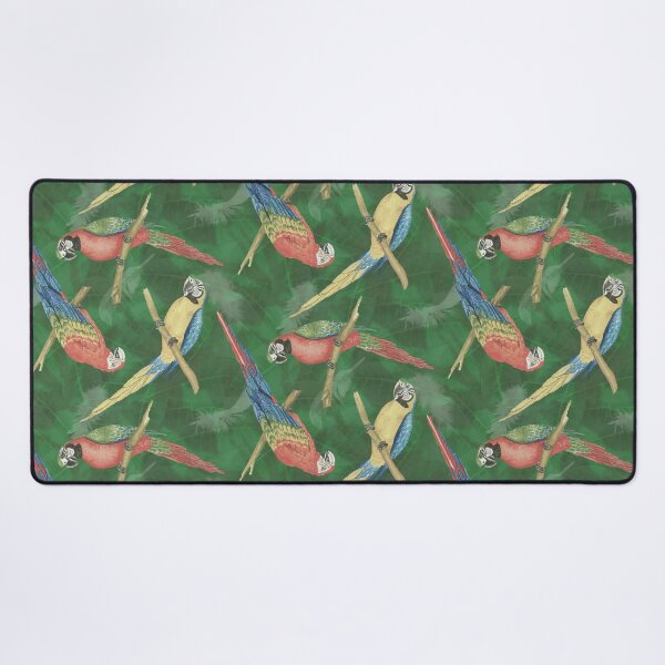 Item preview, Parrots On Sticks With Leaves And Feathers Background designed and sold by Tina Veenstra.