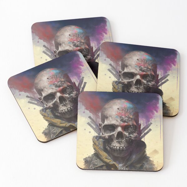 Item preview, post apocalyptic rebel skull designed and sold by Jenslemmens.