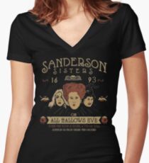 sanderson sisters - We design our world, while our world acts back on us and designs us. Women's Fitted V-Neck T-Shirt