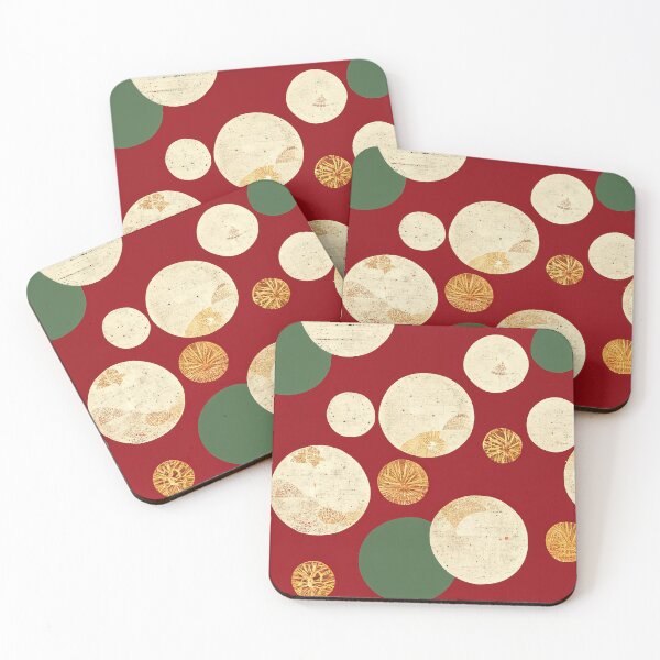 Item preview, Vintage patchwork pattern with circles designed and sold by MorningPanda.