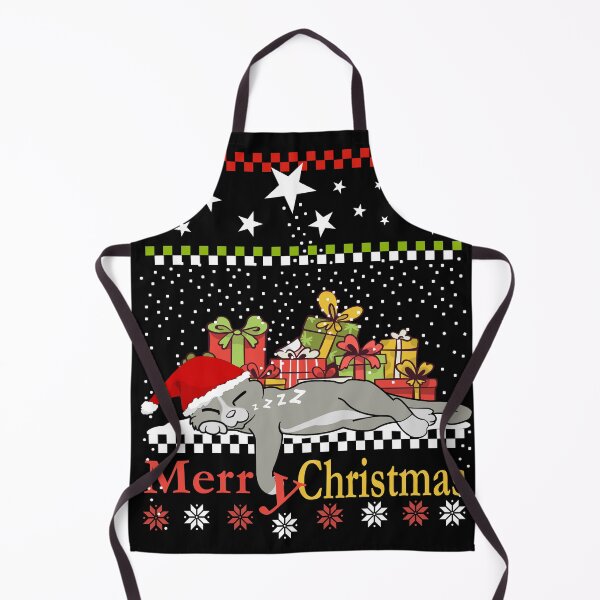 Item preview, Christmas Cat, tired cat with gifts in the snow designed and sold by ChrUzDesigner.