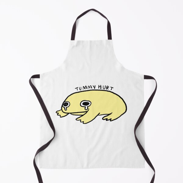 Item preview, tummy hurt | pastel yellow frog  designed and sold by iristocat.