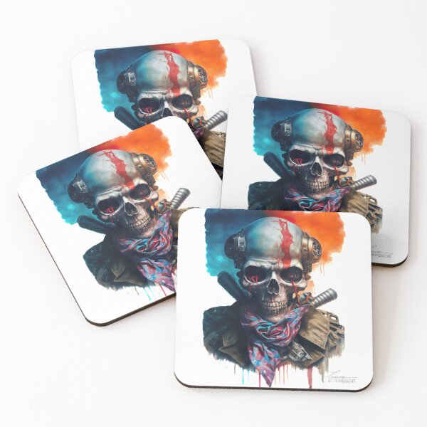 Item preview, post apocalyptic rebel skull designed and sold by Jenslemmens.