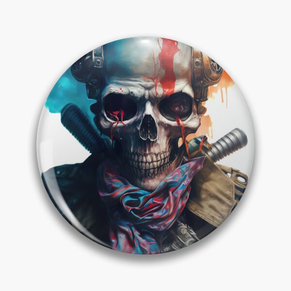 Item preview, post apocalyptic rebel skull designed and sold by Jenslemmens.