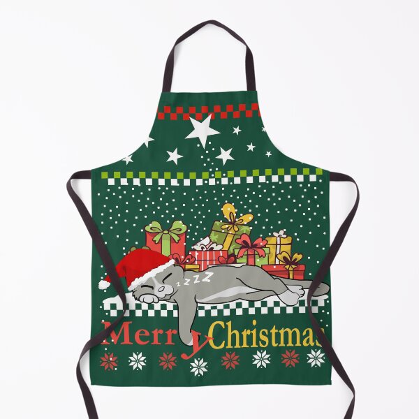 Item preview, Christmas Cat, tired cat with gifts in the snow designed and sold by ChrUzDesigner.