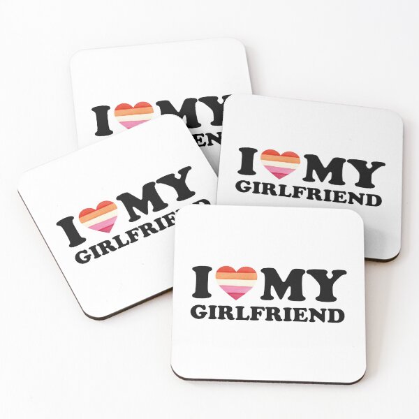 Item preview, I Heart My Girlfriend Lesbian Pride Flag designed and sold by Queer Pride Shop.