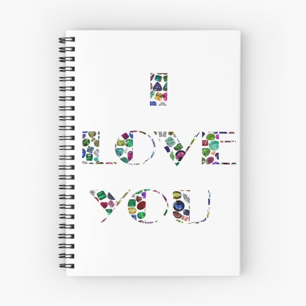 Item preview, I Love You made with Gemstones designed and sold by DigitalGemArt.